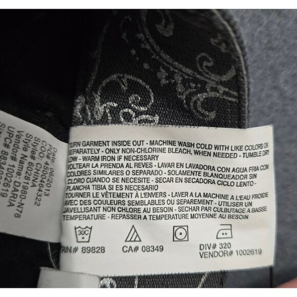 Erika Women 14 Gray Daria Corduroy Jeans Straight Leg - Picture 9 of 14